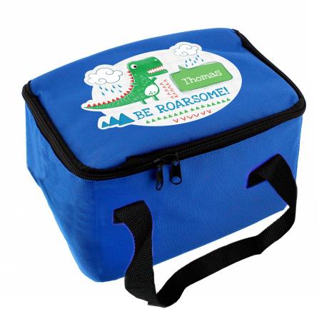 Personalised Be Roarsome Dinosaur Lunch Bag £14.99